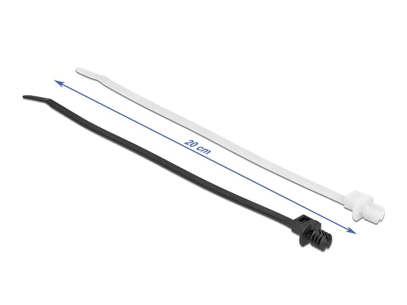 Delock Kabelbinder mit Lamellenfuss Mehrfarbig 200 mm x 4.8 mm
