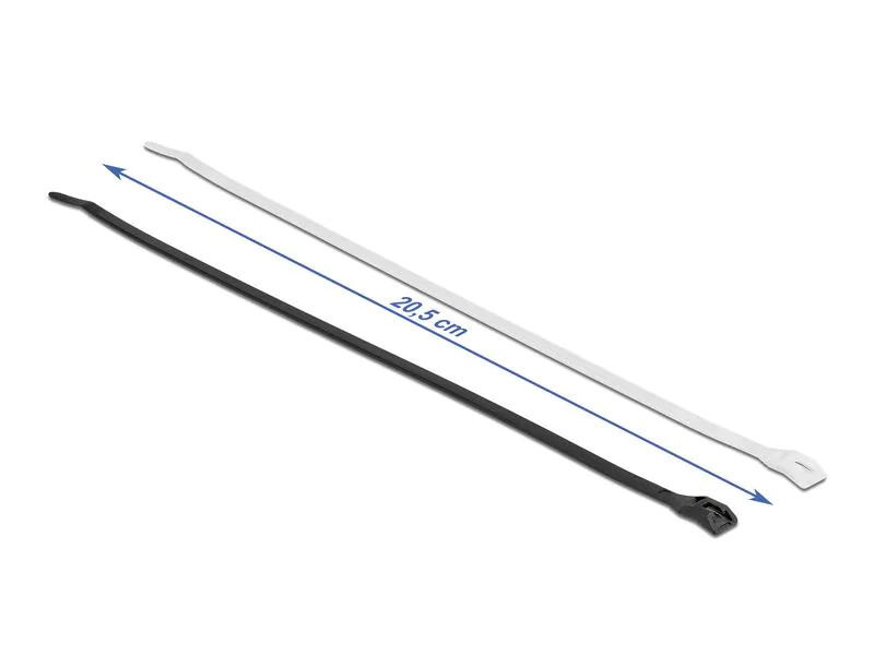 Delock Kabelbinder mit flachem Kopf Mehrfarbig 205 mm x 4.6 mm