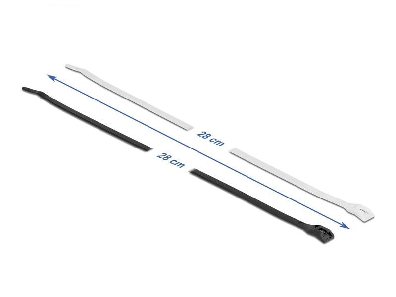 Delock Kabelbinder mit flachem Kopf Mehrfarbig 280 mm x 4.6 mm
