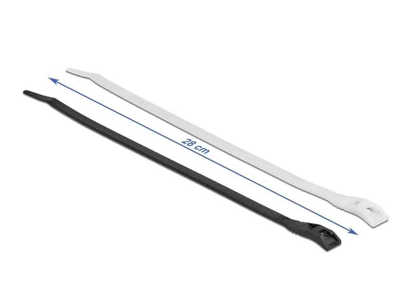 Delock Kabelbinder mit flachem Kopf Mehrfarbig 280 mm x 7.6 mm