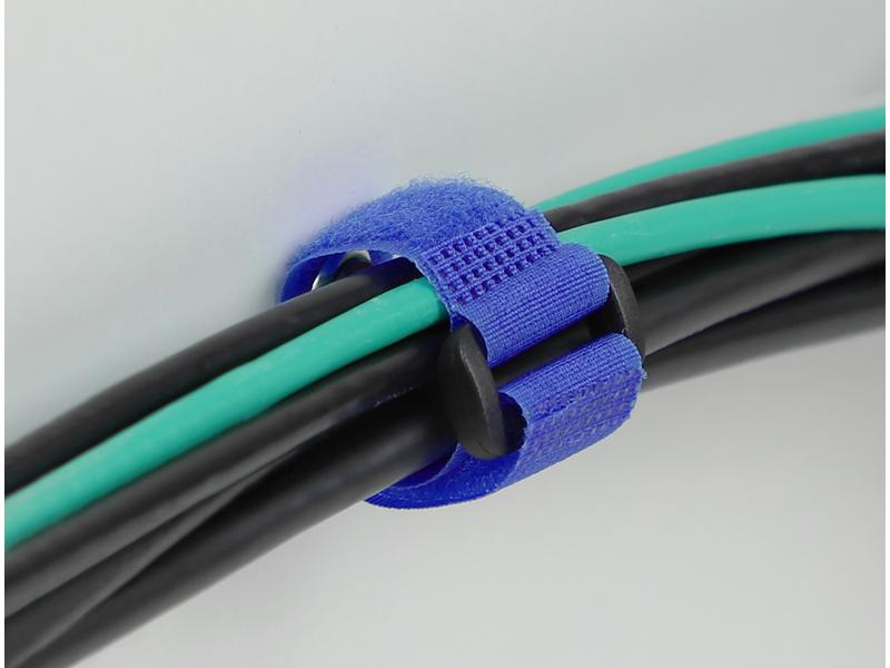 Delock Klettkabelbinder Blau 280 mm x 38 mm 3 Stück