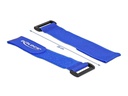 Delock Klettkabelbinder Blau 280 mm x 38 mm 3 Stück