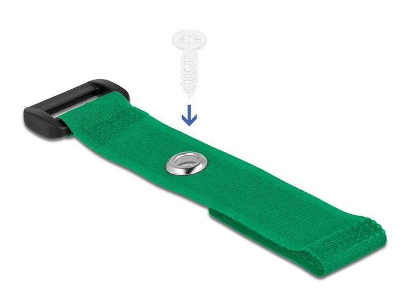 Delock Klettkabelbinder Grün 150 mm x 20 mm 5 Stück