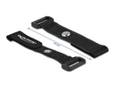 Delock Klettkabelbinder Schwarz 150 mm x 20 mm 5 Stück