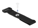 Delock Klettkabelbinder Schwarz 150 mm x 20 mm 5 Stück