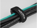 Delock Klettkabelbinder Schwarz 190 mm x 25 mm 5 Stück