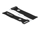 Delock Klettkabelbinder Schwarz 280 mm x 38 mm 3 Stück