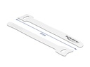 Delock Klettkabelbinder Weiss 150 mm x 12 mm 10 Stück