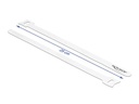 Delock Klettkabelbinder Weiss 250 mm x 12 mm 10 Stück
