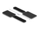 Delock Klettkabelbinder selbstklebend Schwarz 90 mm x 24 mm