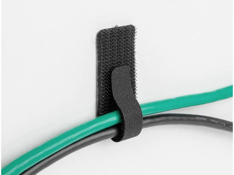 Delock Klettkabelbinder selbstklebend Schwarz 90 mm x 24 mm