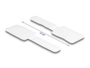 Delock Klettkabelbinder selbstklebend Weiss 90 mm x 24 mm
