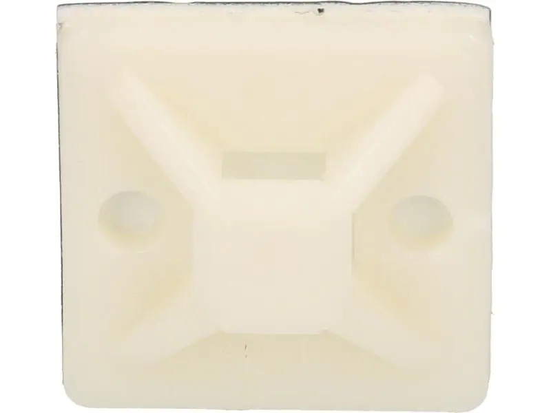 Max Hauri Befestigungssockel Weiss 25 mm x 25 mm