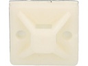 Max Hauri Befestigungssockel Weiss 25 mm x 25 mm