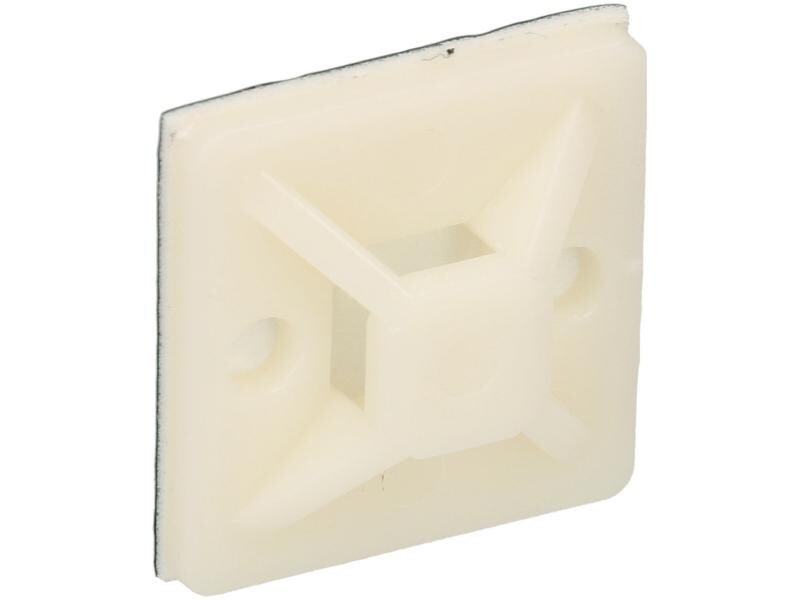 Max Hauri Befestigungssockel Weiss 25 mm x 25 mm