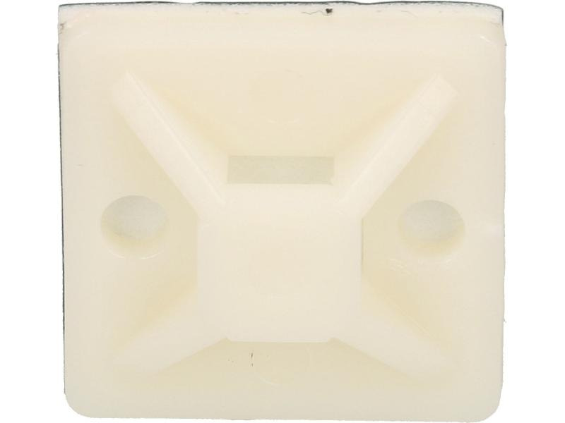 Max Hauri Befestigungssockel Weiss 29 mm x 29 mm