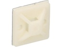 Max Hauri Befestigungssockel Weiss 29 mm x 29 mm