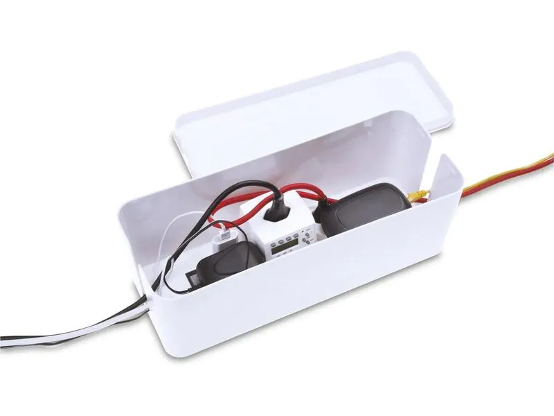 Max Hauri Kabelbox mit Multi-Switch Steckerleiste 5x T13 Weiss