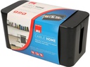Max Hauri Kabelbox mit Steckerleiste 5x T13 Schwarz