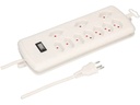 Max Hauri Kabelbox mit Steckerleiste 7x T13, 3x Typ11 Weiss