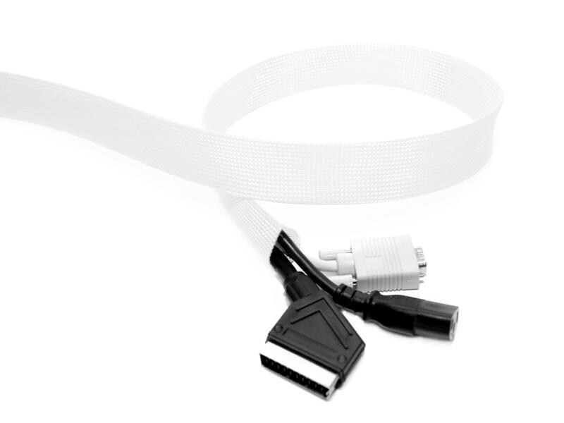 Audioraq Kabelschlauch 1691 geschlossen 55mm 10m weiss