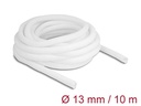 Delock Geflechtschlauch Selbstschliessend 10 m x 13 mm Weiss