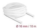 Delock Geflechtschlauch Selbstschliessend 10 m x 16 mm Weiss
