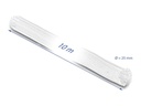 Delock Geflechtschlauch Selbstschliessend 10 m x 25 mm Weiss