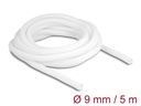Delock Geflechtschlauch Selbstschliessend 10 m x 9 mm Weiss