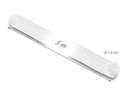 Delock Geflechtschlauch Selbstschliessend 10 m x 9 mm Weiss
