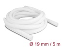 Delock Geflechtschlauch Selbstschliessend 5 m x 19 mm Weiss