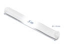 Delock Geflechtschlauch Selbstschliessend 5 m x 19 mm Weiss