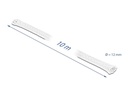 Delock Geflechtschlauch dehnbar 10 m x 12 mm Weiss