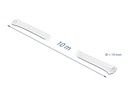 Delock Geflechtschlauch dehnbar 10 m x 19 mm Weiss