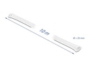 Delock Geflechtschlauch dehnbar 10 m x 25 mm Weiss