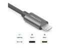 deleyCON USB 2.0-Kabel USB A - Lightning 0.5 m