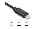 deleyCON USB 2.0-Kabel USB A - Lightning 1 m