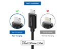deleyCON USB 2.0-Kabel USB A - Lightning 1 m