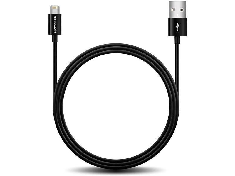deleyCON USB 2.0-Kabel USB A - Lightning 2 m