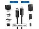 deleyCON USB 2.0-Kabel USB C - Lightning 0.15 m