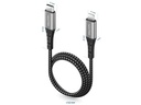 deleyCON USB 2.0-Kabel USB C - Lightning 2 m