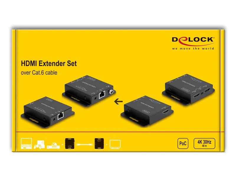 Delock HDMI Extender Set 4K 30Hz