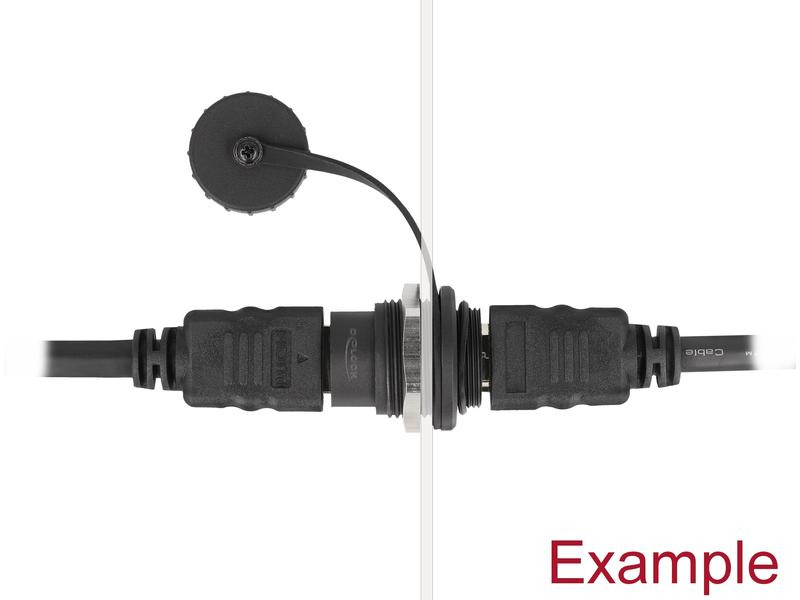 Delock HDMI-A Einbaubuchse mit Staubschutzkappe