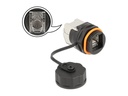 Delock Kabelverbinder RJ45 Buchse zu Cat.6A LSA 1 Stück, Rot