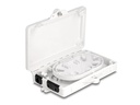 Delock LWL Verteilerbox IP65, 2 Port, Weiss