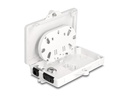 Delock LWL Verteilerbox IP65, 2 Port, Weiss