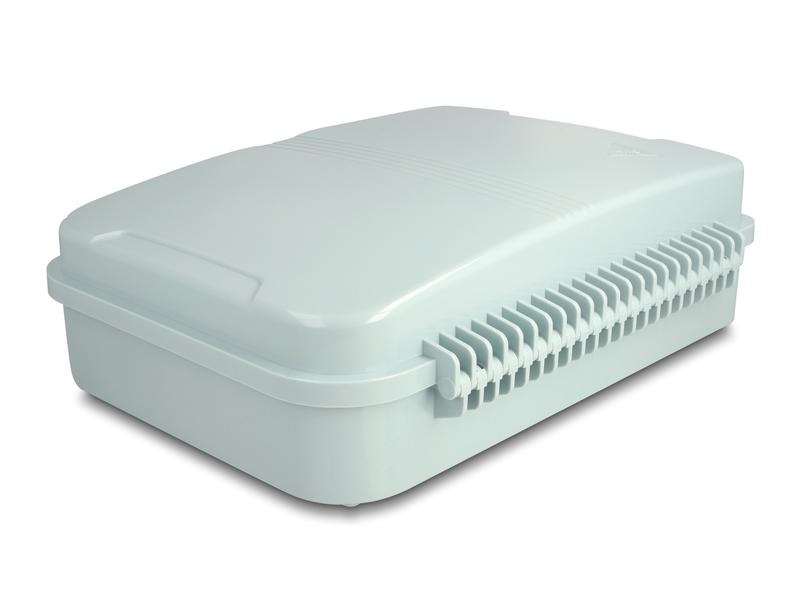 Delock LWL Verteilerbox IP65, 24 Port, Grau