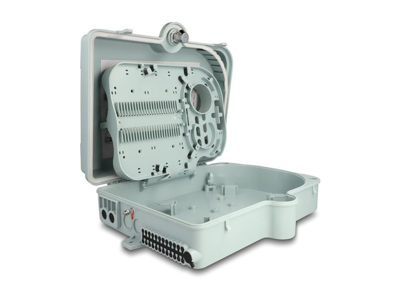 Delock LWL Verteilerbox IP65, 24 Port, Grau