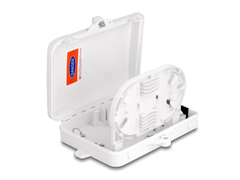 Delock LWL Verteilerbox IP65, 6 Port, Weiss