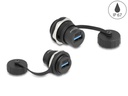 Delock USB 3.2 Gen 1 Typ-A Einbaubuchse IP67 staub- &amp; wasserdicht